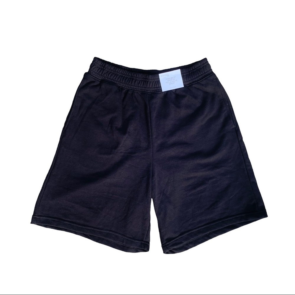 H&M sweat short black high waist NWT